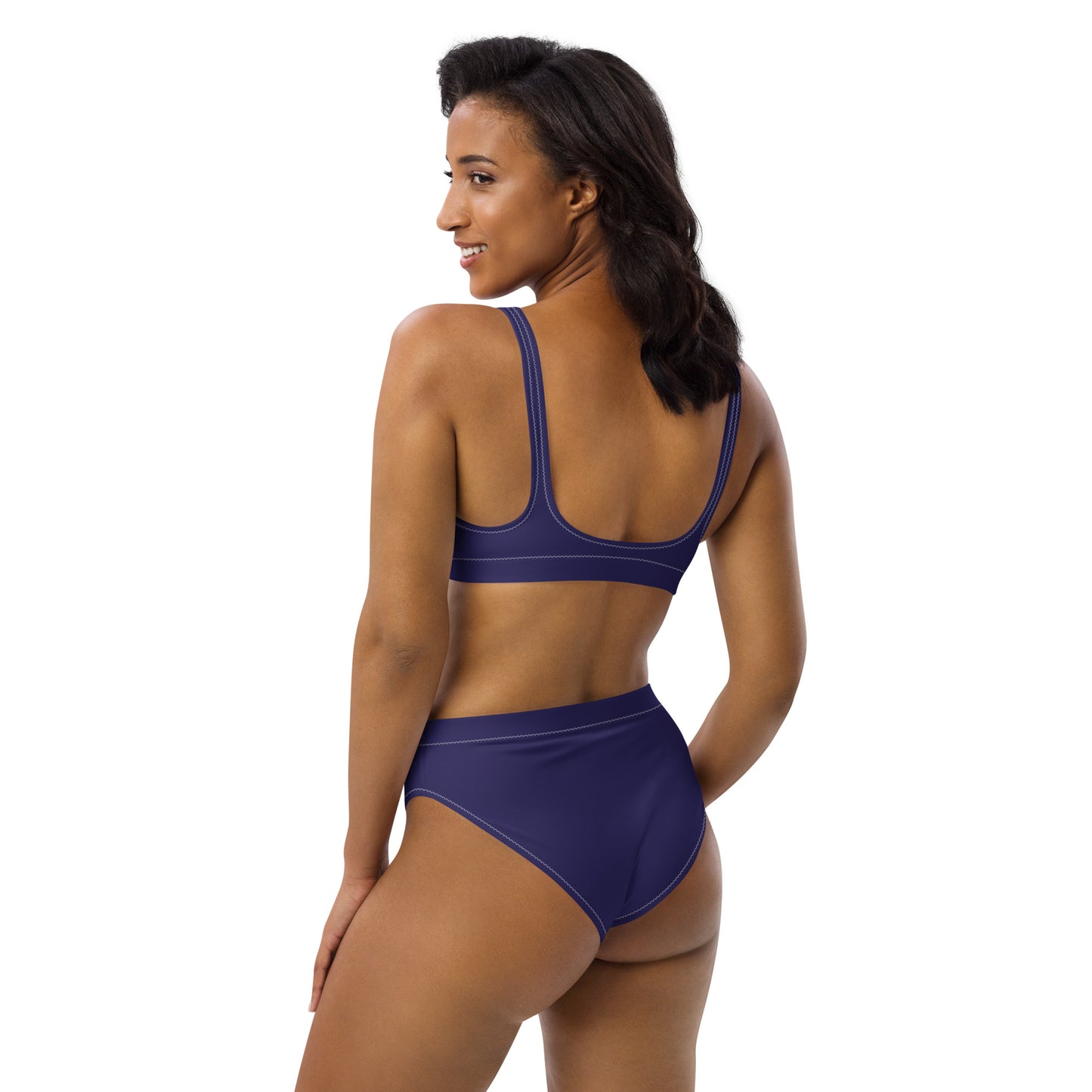 High Waisted Bikini Womens Mix and Match Patterns and Solid Colours (Glamourange 0048 Model)