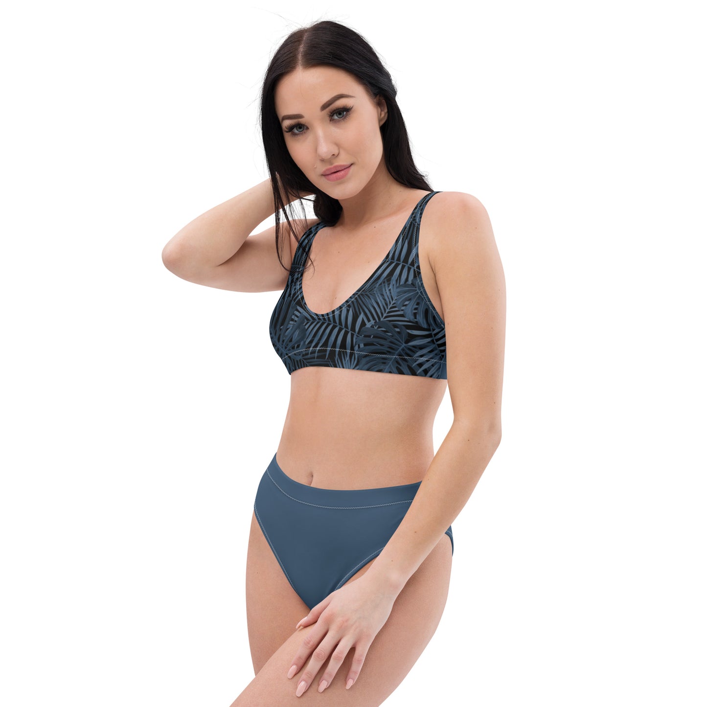 High Waisted Bikini Womens Mix and Match Patterns and Solid Colours (Glamourange 005 Model)