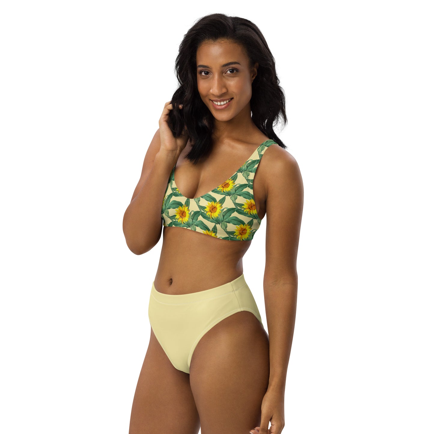 High Waisted Bikini Womens Mix and Match Patterns and Solid Colours (Glamourange 0012 Model)