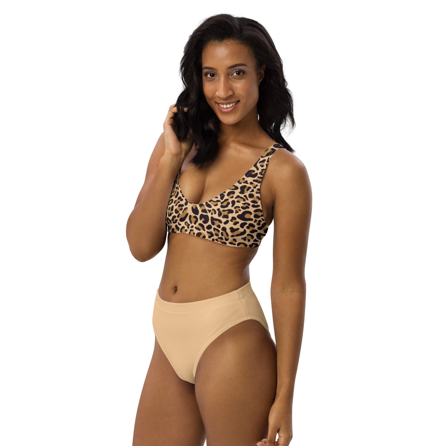 High Waisted Bikini Womens Mix and Match Patterns and Solid Colours (Glamourange 0034 Model)