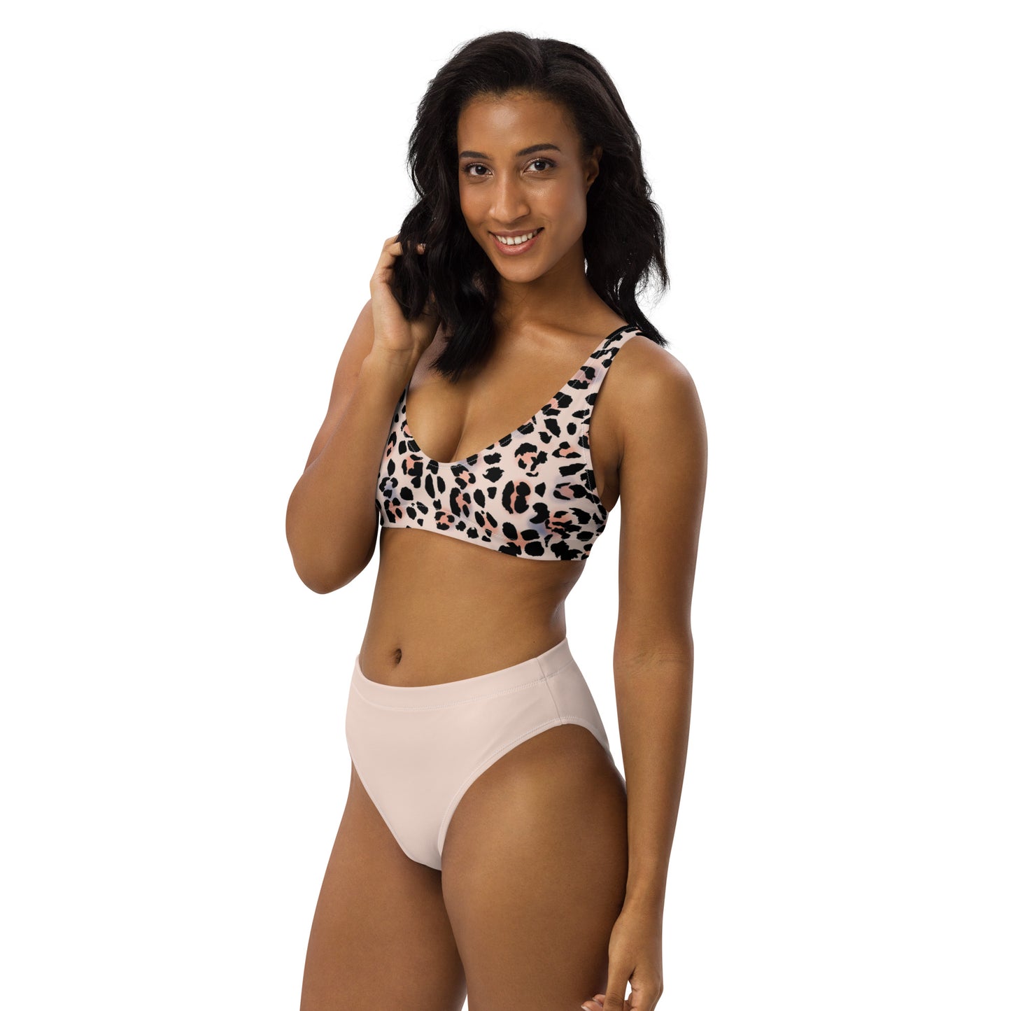 High Waisted Bikini Womens Mix and Match Patterns and Solid Colours (Glamourange 0038 Model)