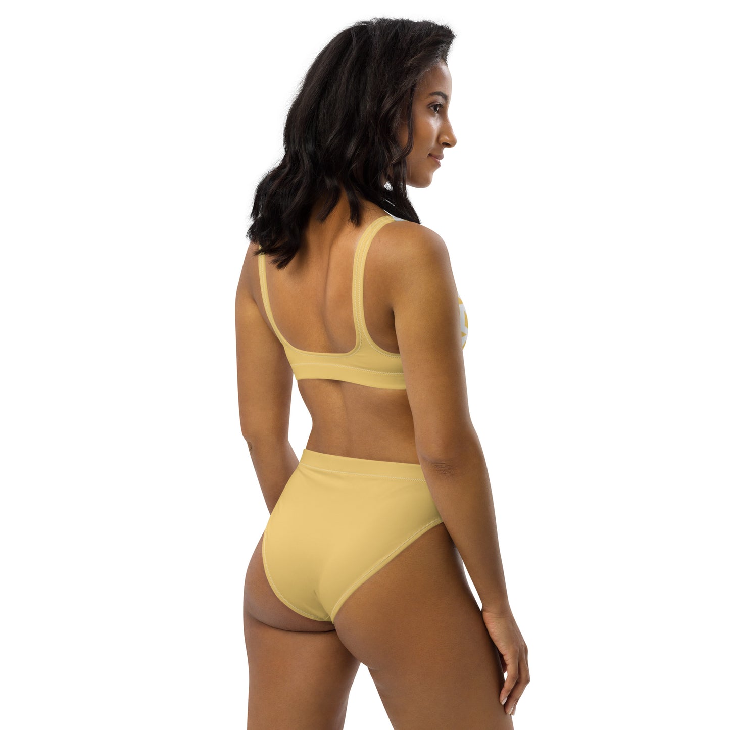 High Waisted Bikini Womens Mix and Match Patterns and Solid Colours (Glamourange 002 Model)