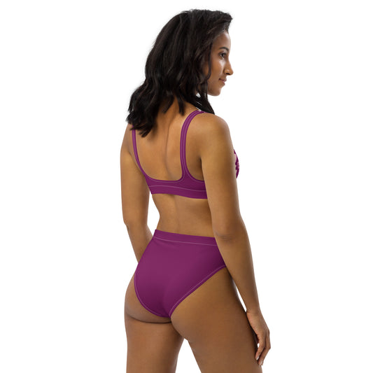 High Waisted Bikini Womens Mix and Match Patterns and Solid Colours (Glamourange 0014 Model)