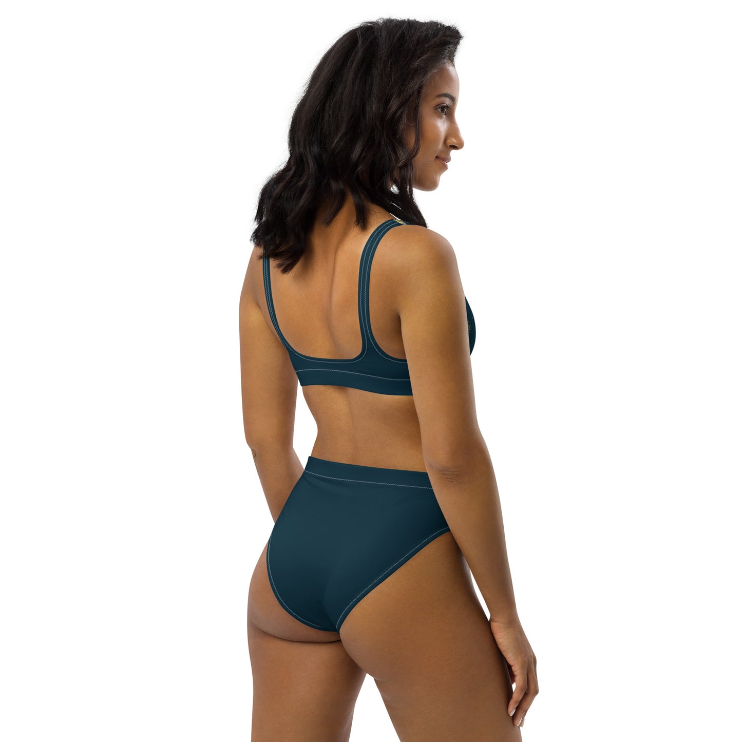 High Waisted Bikini Womens Mix and Match Patterns and Solid Colours (Glamourange 0030 Model)