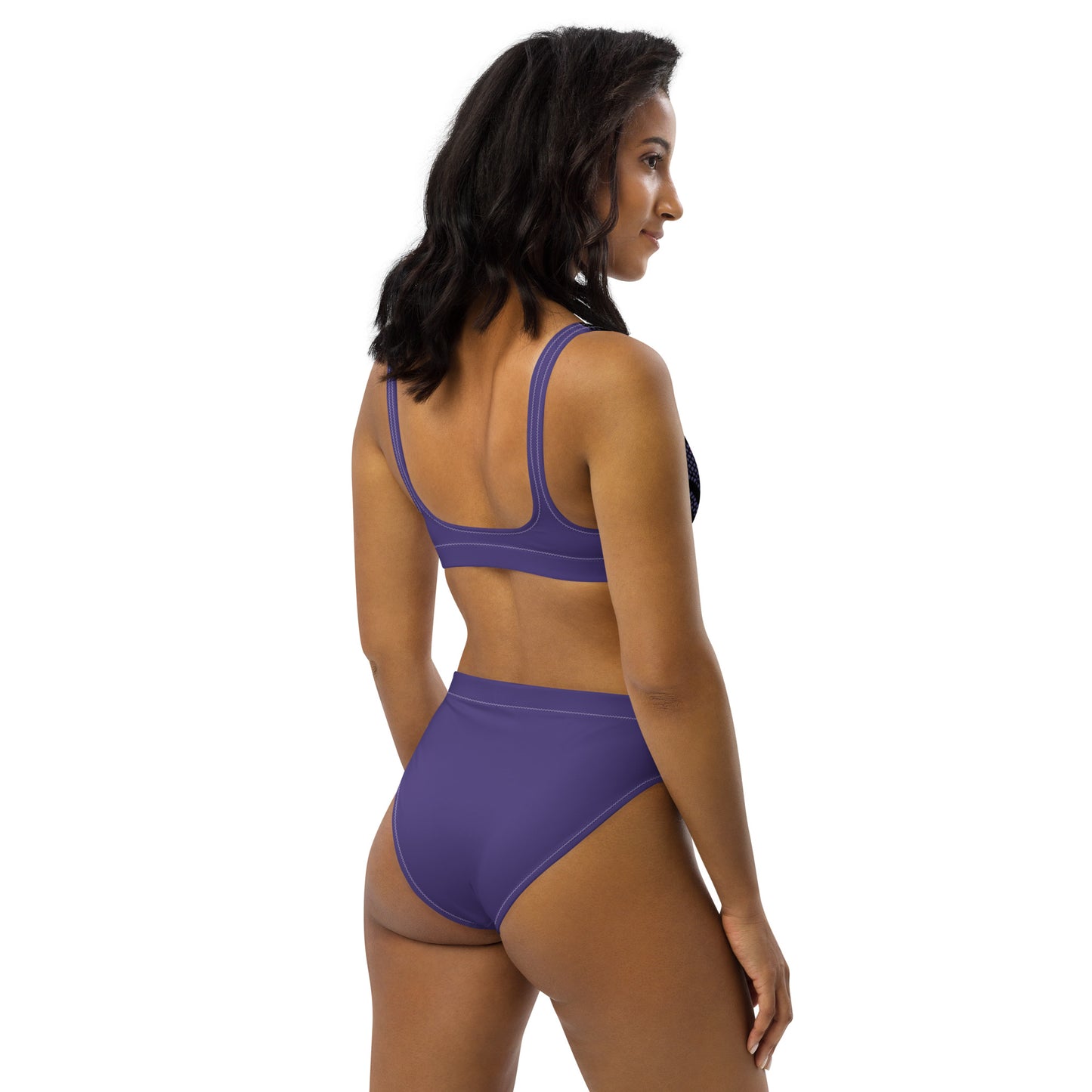 High Waisted Bikini Womens Mix and Match Patterns and Solid Colours (Glamourange 0046 Model)