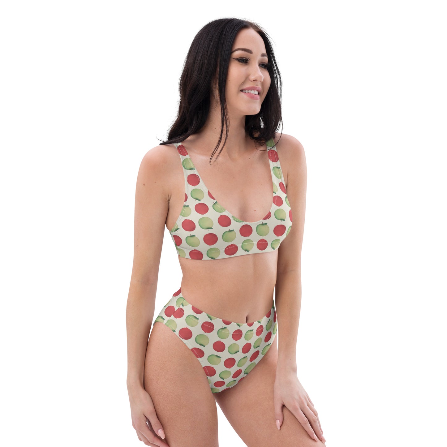 High Waisted Bikini Womens (Glamourange Luxury Bikini High Waisted - 0067 Patterns Model)