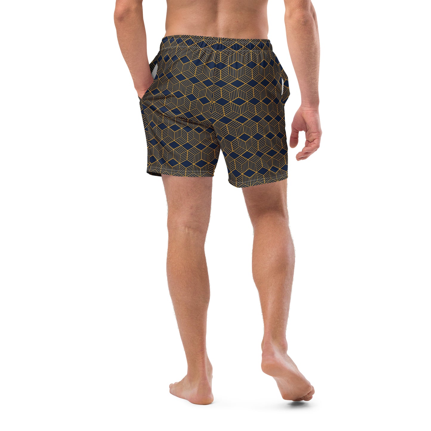 Men's Swim Trunks (Glamourange Mens Swim Trunks By Patterns - 005 Model)