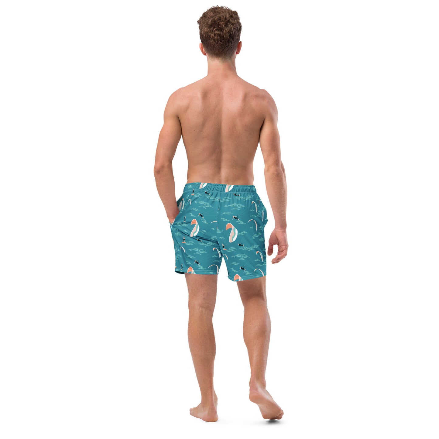 Men's Swim Trunks (Glamourange Mens Swim Trunks By Patterns - 006 Model)