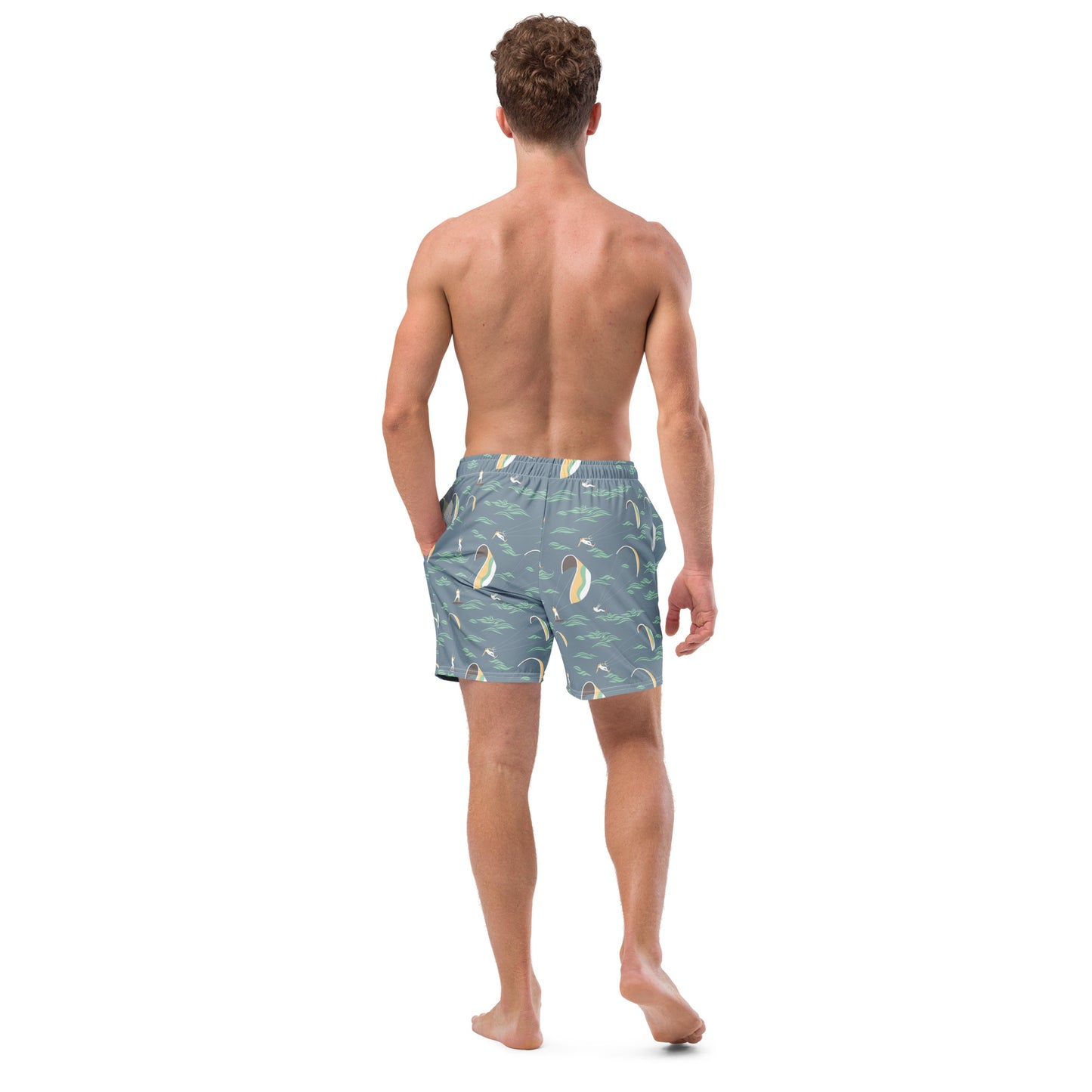 Men's Swim Trunks (Glamourange Mens Swim Trunks By Patterns - 007 Model)