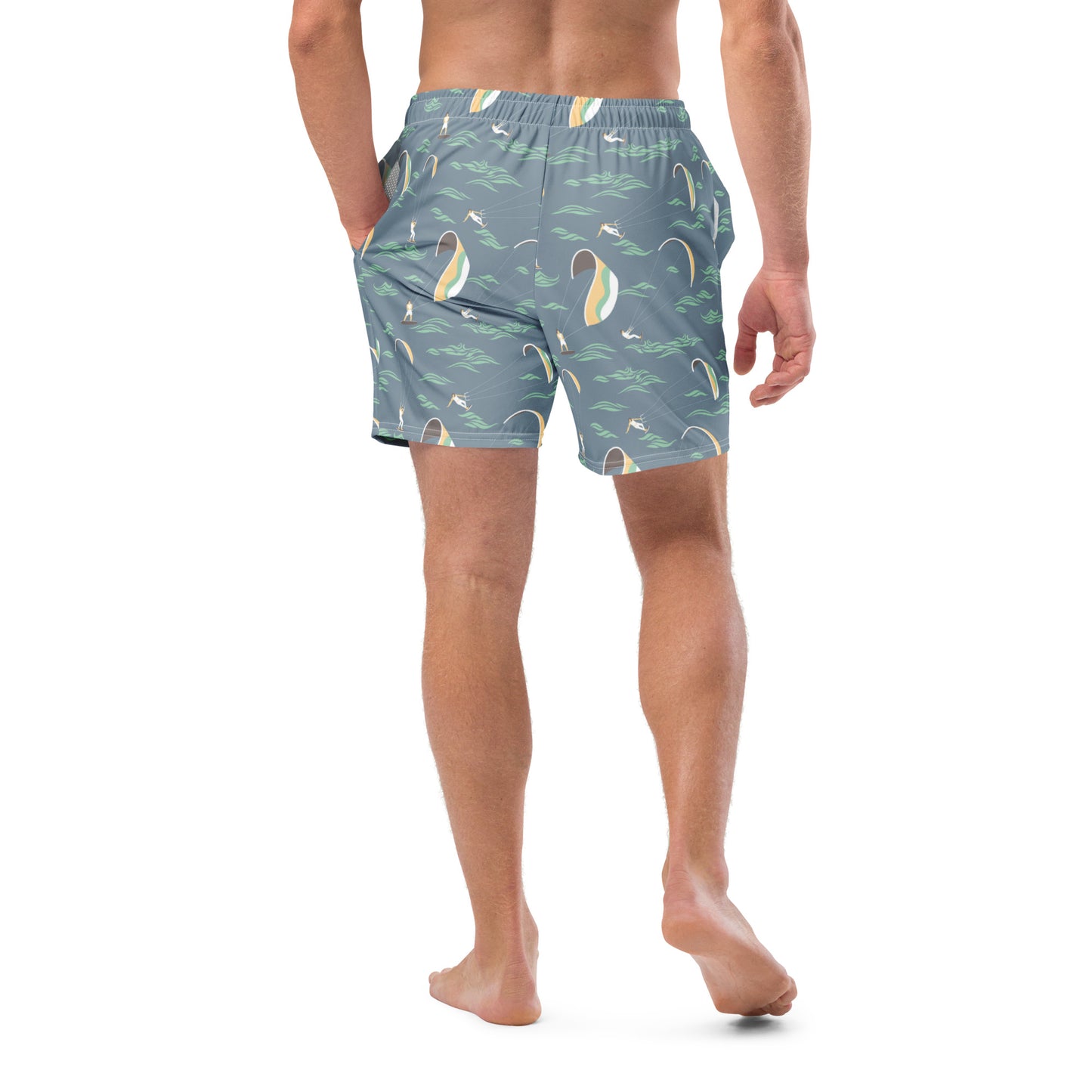 Men's Swim Trunks (Glamourange Mens Swim Trunks By Patterns - 007 Model)