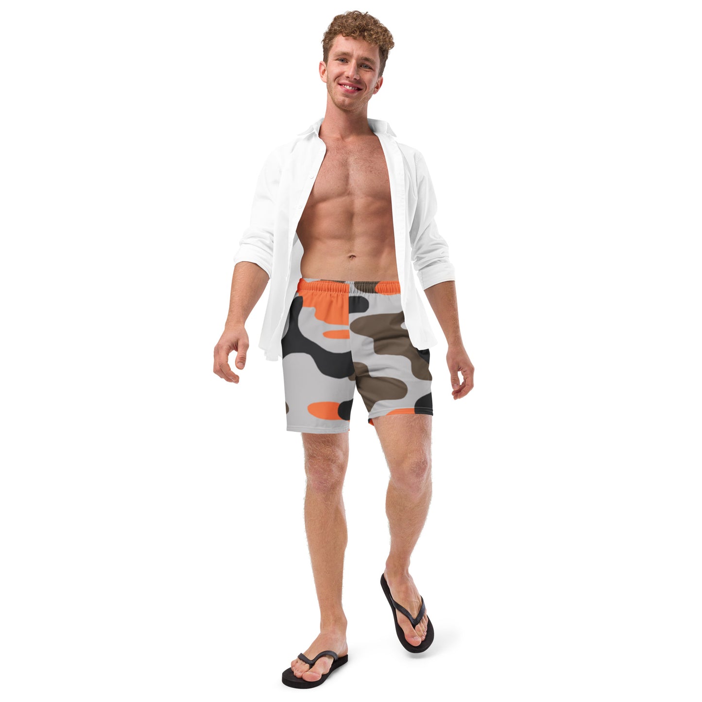 Men's Swim Trunks (Glamourange Mens Swim Trunks By Patterns - 004 Model)