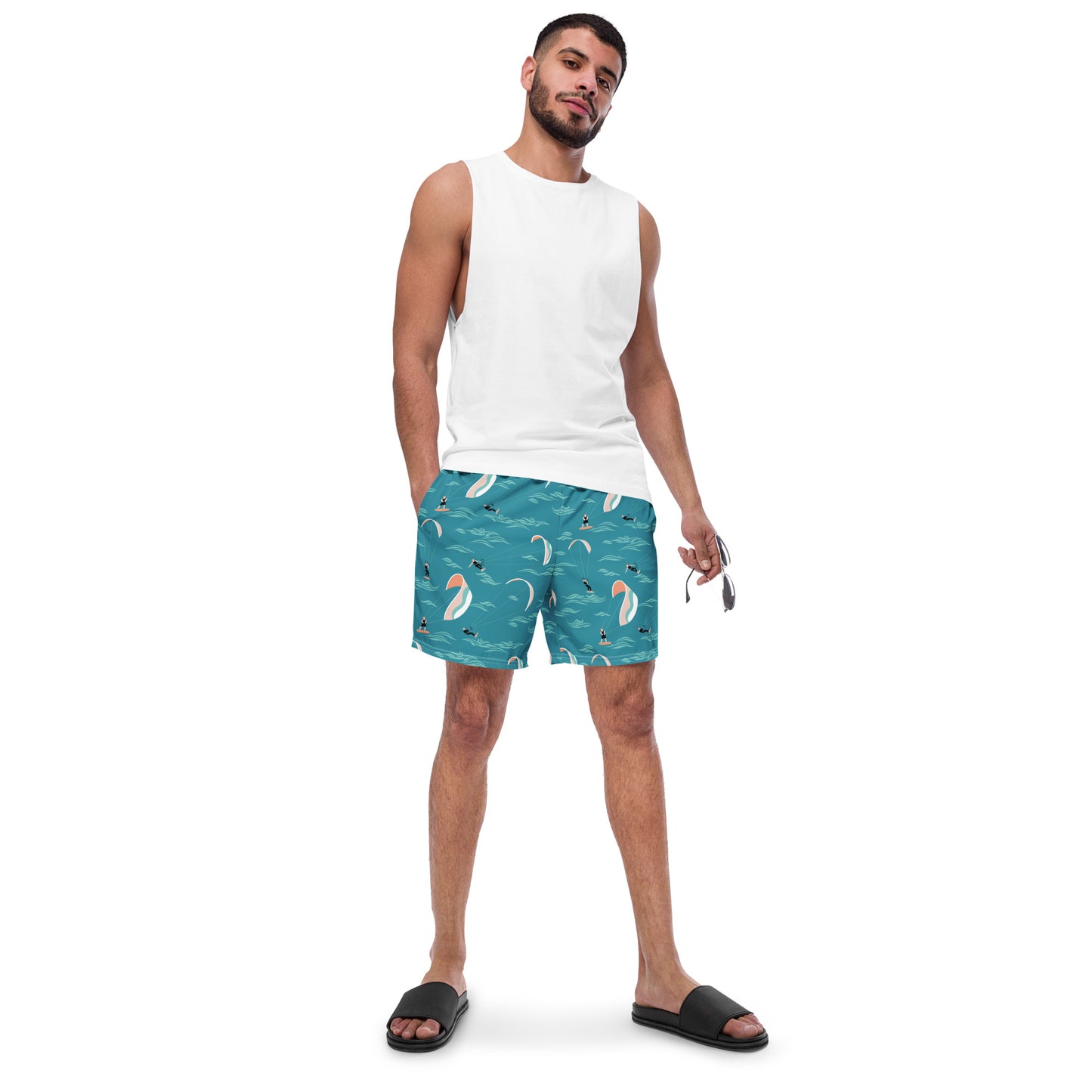 Men's Swim Trunks (Glamourange Mens Swim Trunks By Patterns - 006 Model)