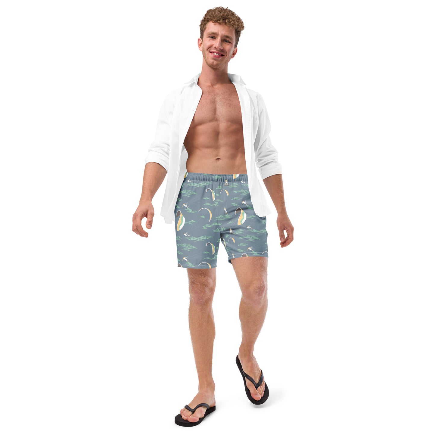 Men's Swim Trunks (Glamourange Mens Swim Trunks By Patterns - 007 Model)