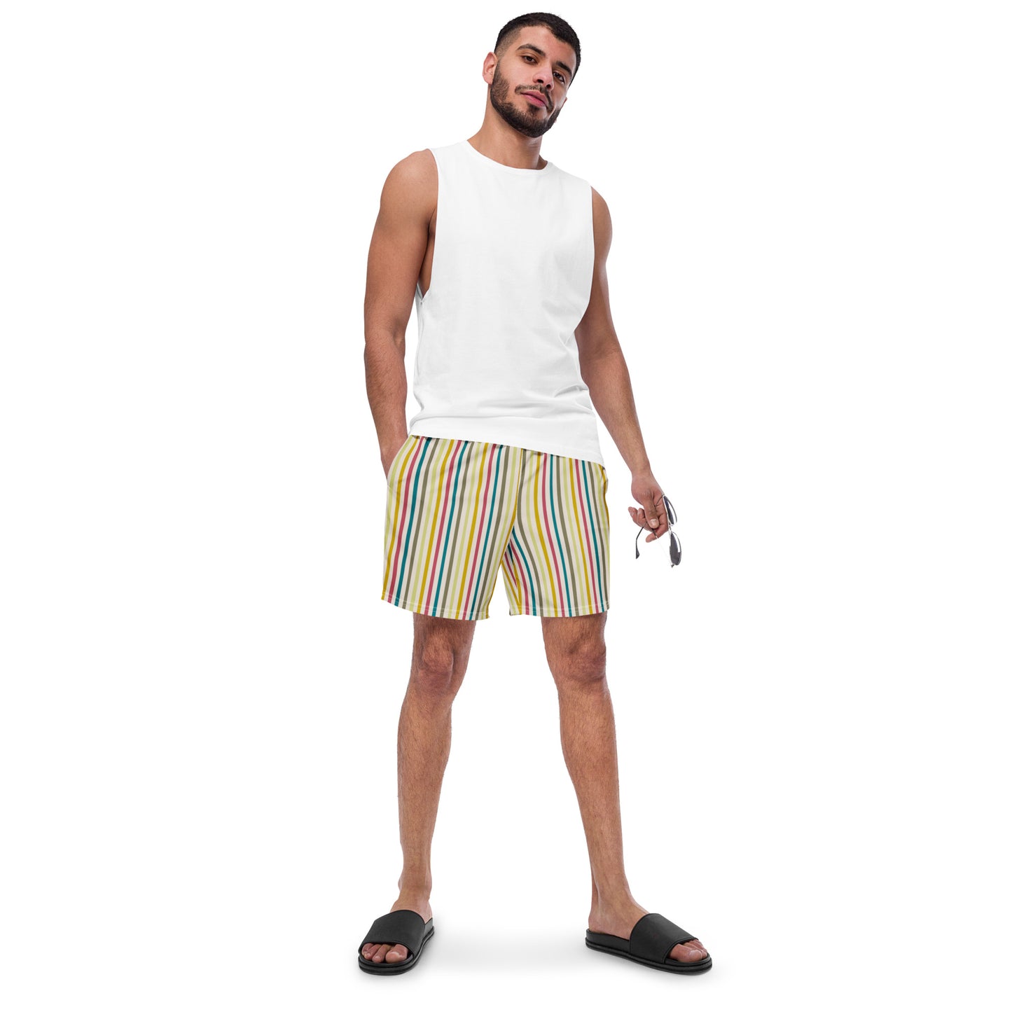 Men's Swim Trunks (Glamourange Mens Swim Trunks By Patterns - 0011 Model)