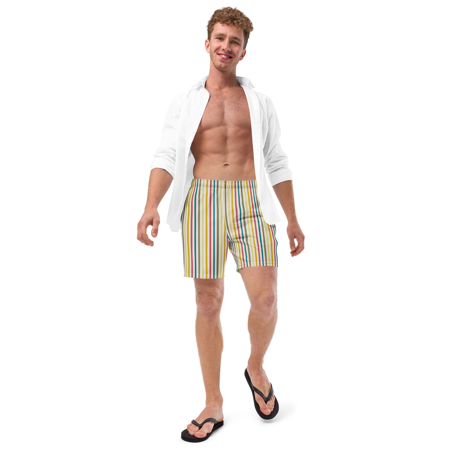 Men's Swim Trunks (Glamourange Mens Swim Trunks By Patterns - 0011 Model)