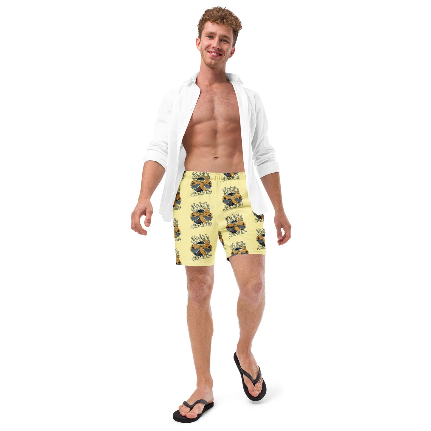 Men's Swim Trunks (Glamourange Mens Swim Trunks By Patterns - 0012 Model)