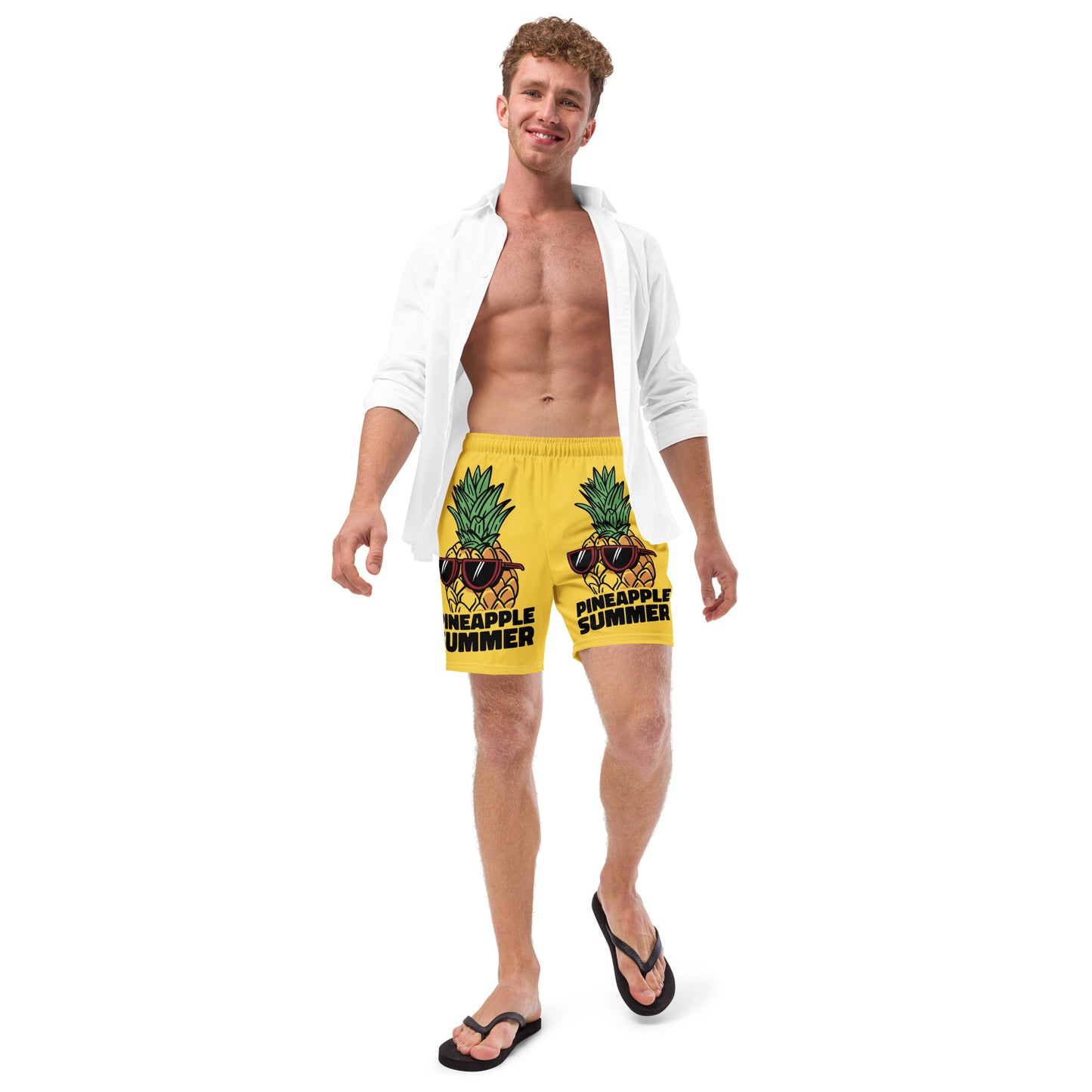 Men's Swim Trunks (Glamourange Mens Swim Trunks By Patterns - 0014 Model)