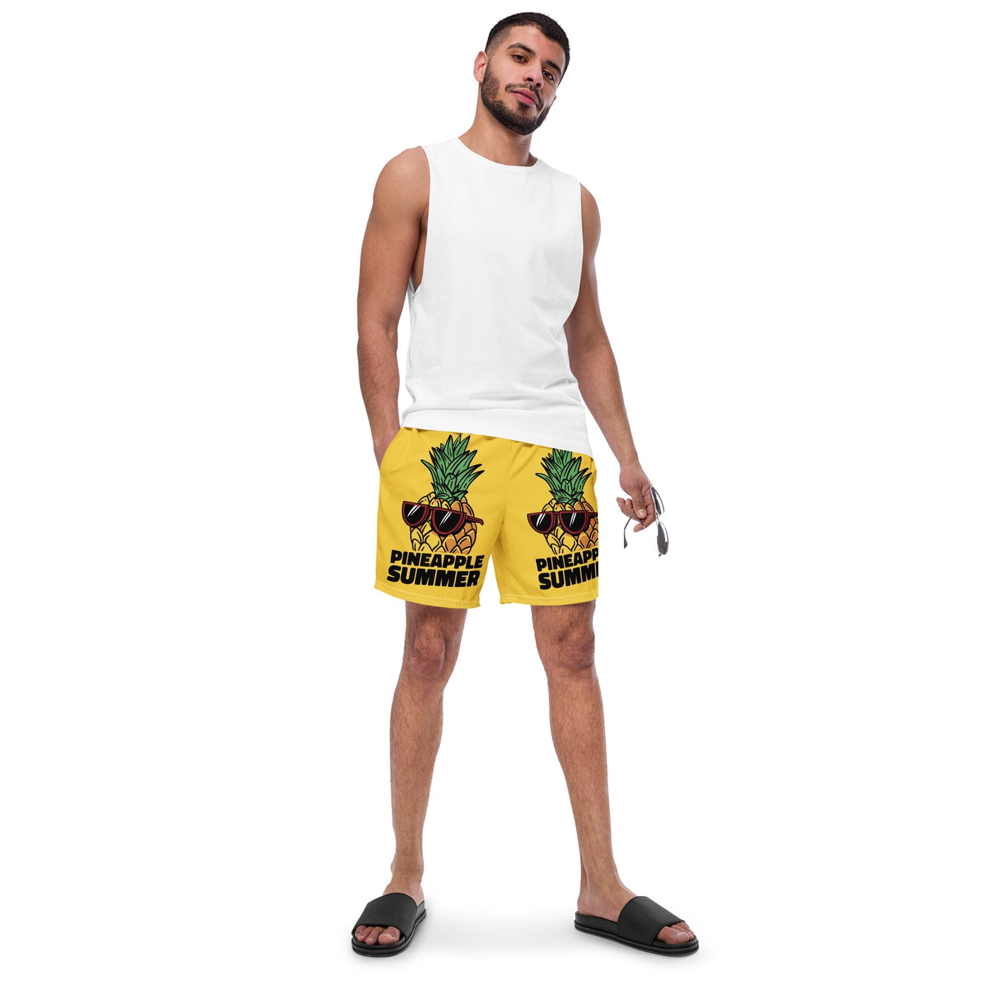 Men's Swim Trunks (Glamourange Mens Swim Trunks By Patterns - 0014 Model)