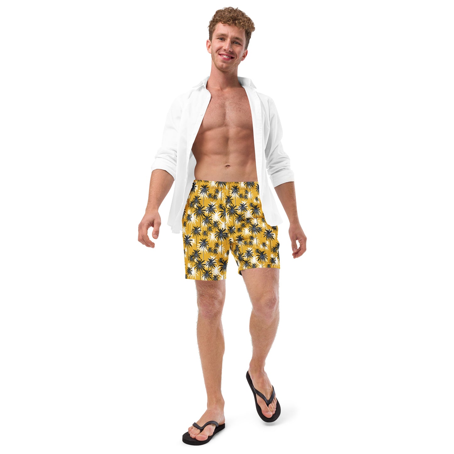 Men's Swim Trunks (Glamourange Mens Swim Trunks By Patterns - 0016 Model)