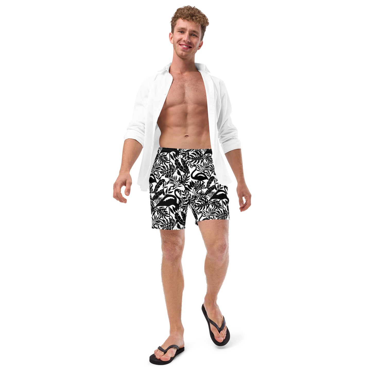 Men's Swim Trunks (Glamourange Mens Swim Trunks By Patterns - 0018 Model)