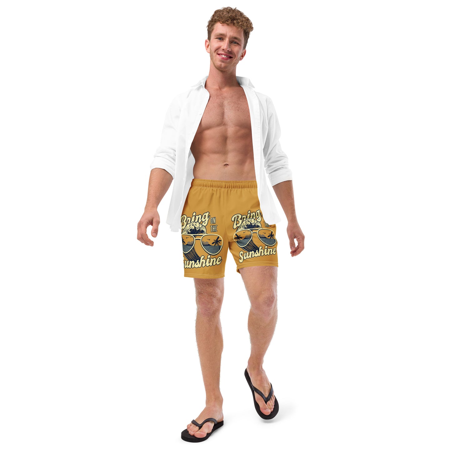 Men's Swim Trunks (Glamourange Mens Swim Trunks By Patterns - 0020 Model)