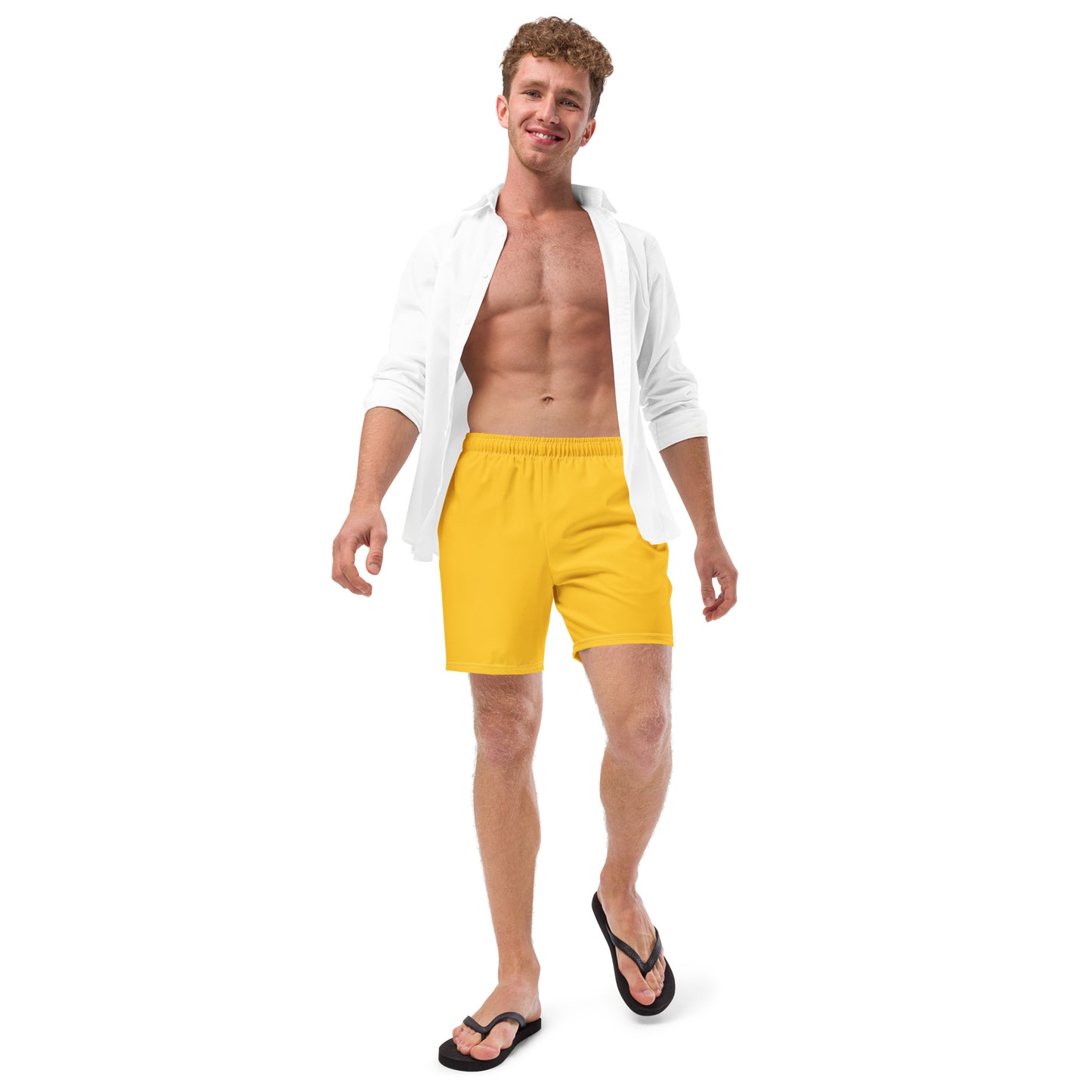 Men's Swim Trunks (Glamourange Mens Swim Trunks By Colours - 006 Model)