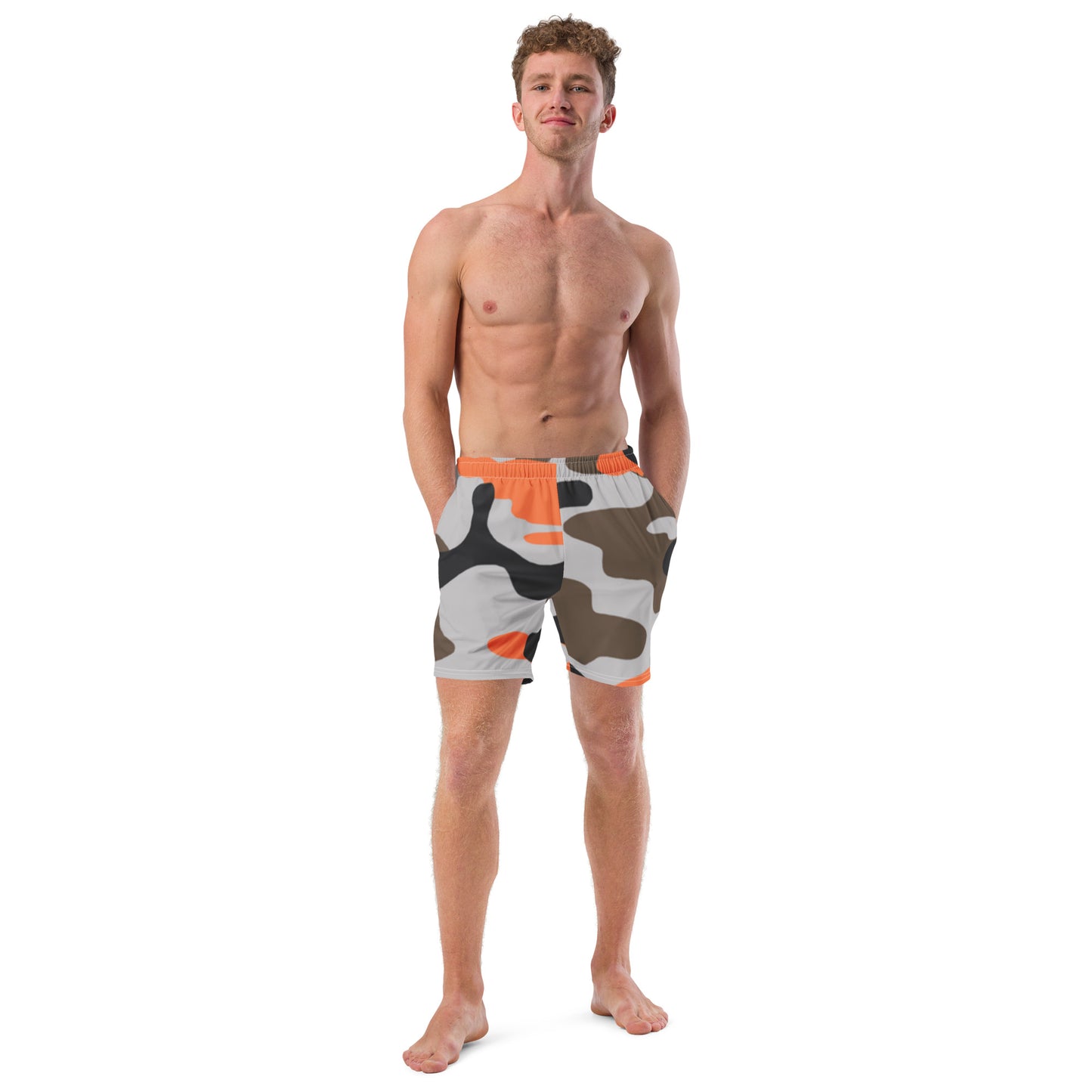 Men's Swim Trunks (Glamourange Mens Swim Trunks By Patterns - 004 Model)