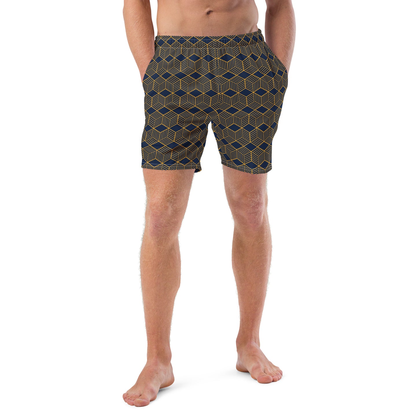 Men's Swim Trunks (Glamourange Mens Swim Trunks By Patterns - 005 Model)