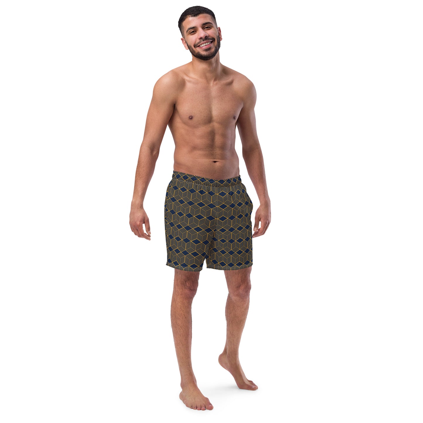 Men's Swim Trunks (Glamourange Mens Swim Trunks By Patterns - 005 Model)