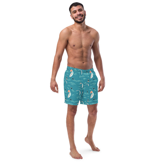 Men's Swim Trunks (Glamourange Mens Swim Trunks By Patterns - 006 Model)