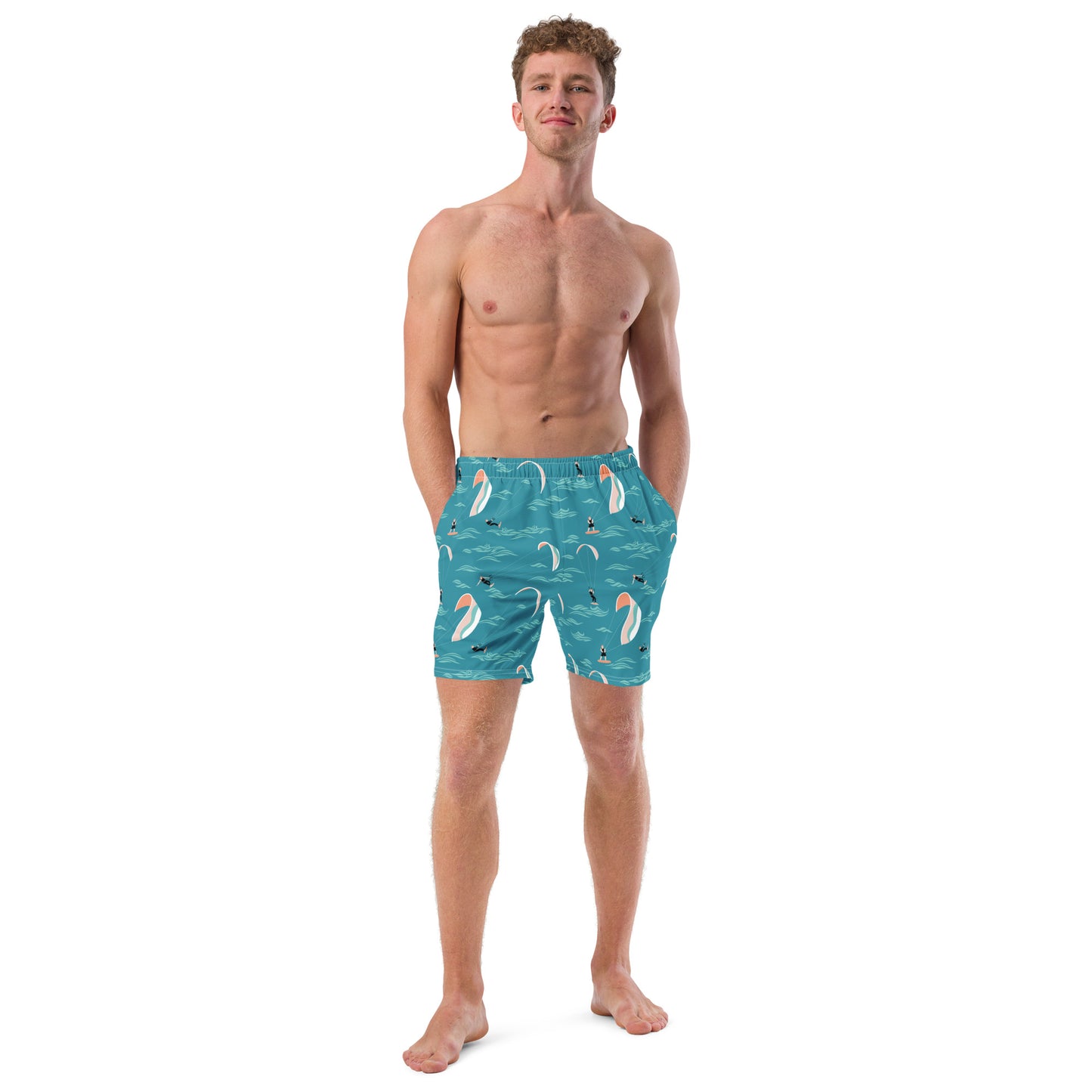 Men's Swim Trunks (Glamourange Mens Swim Trunks By Patterns - 006 Model)