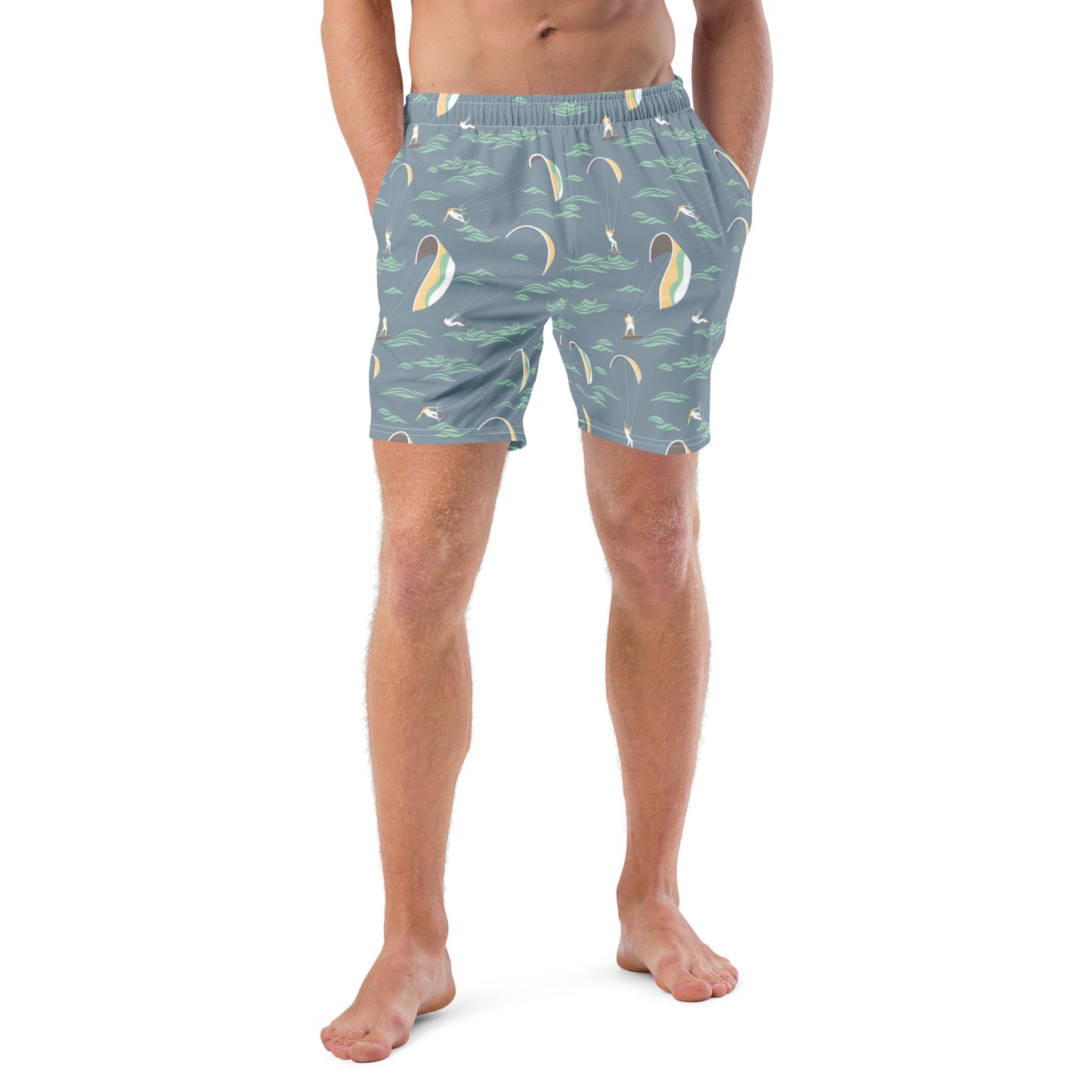 Men's Swim Trunks (Glamourange Mens Swim Trunks By Patterns - 007 Model)