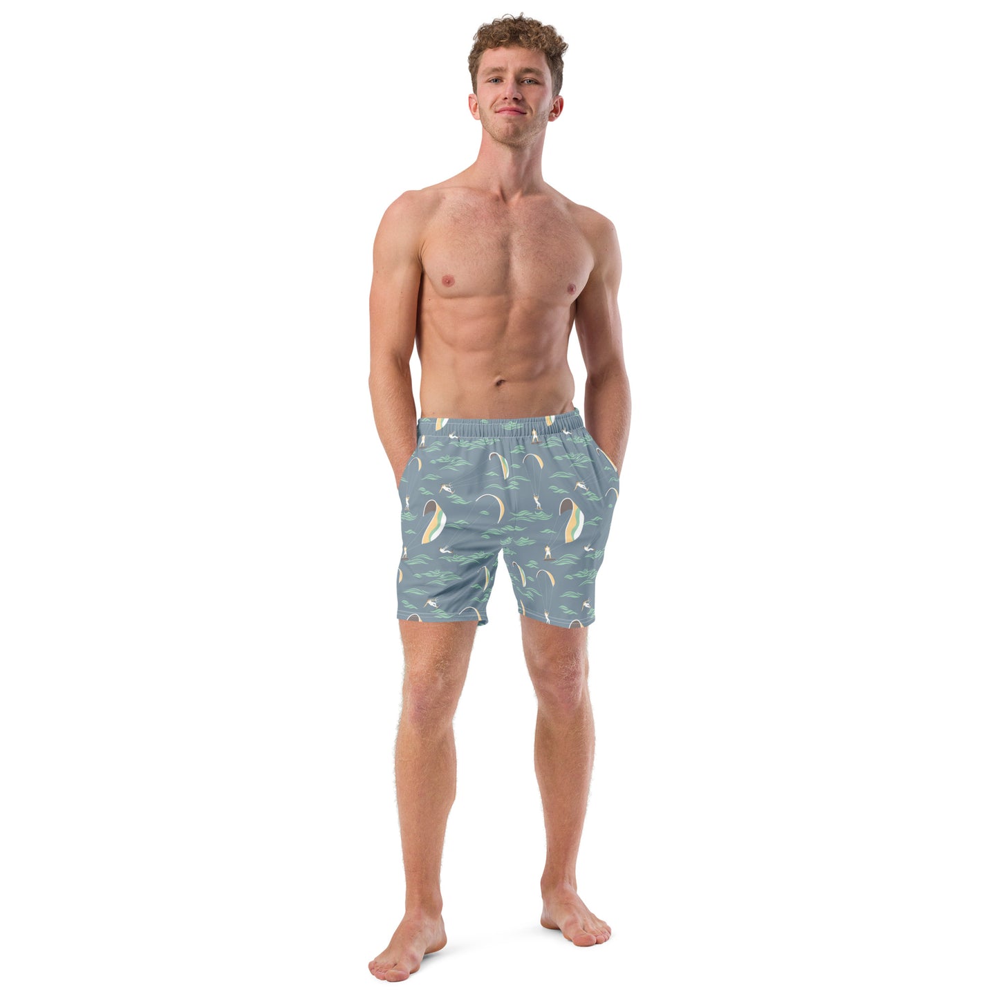 Men's Swim Trunks (Glamourange Mens Swim Trunks By Patterns - 007 Model)