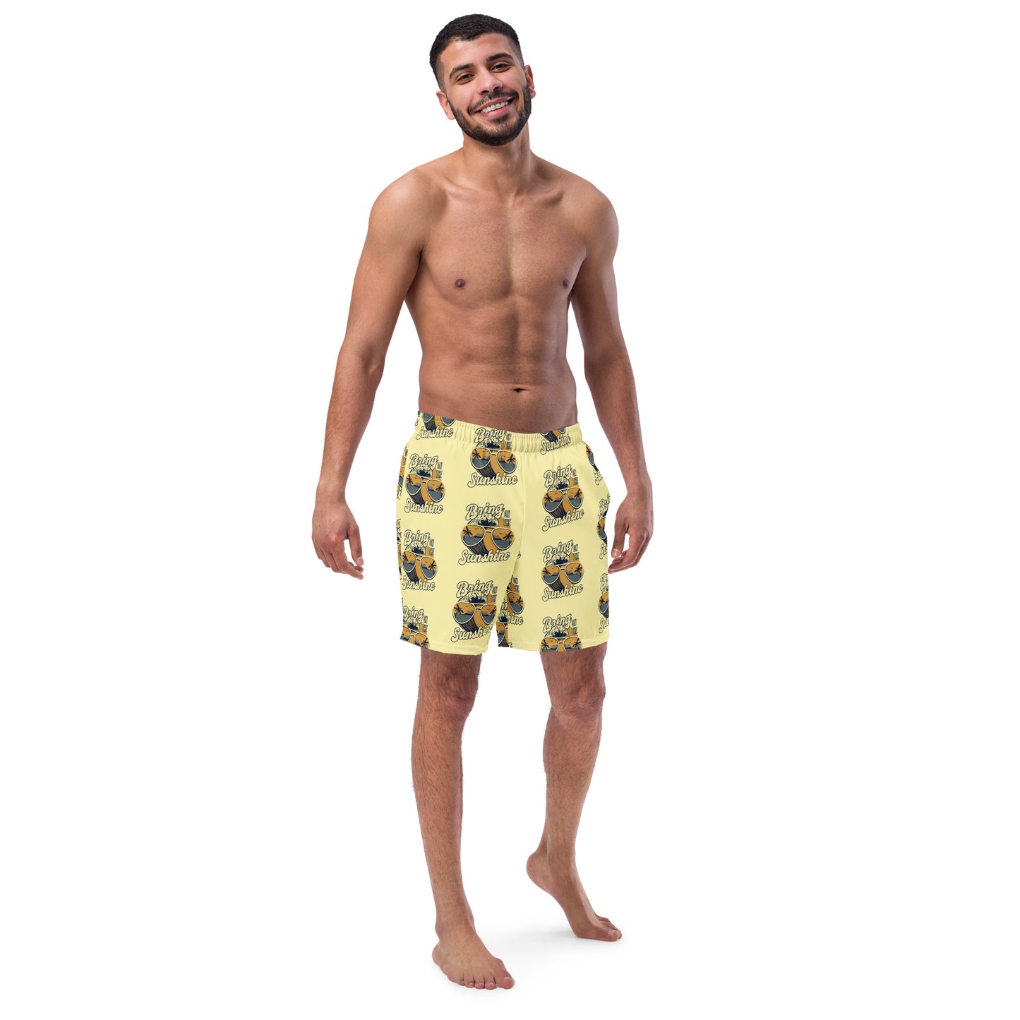 Men's Swim Trunks (Glamourange Mens Swim Trunks By Patterns - 0012 Model)