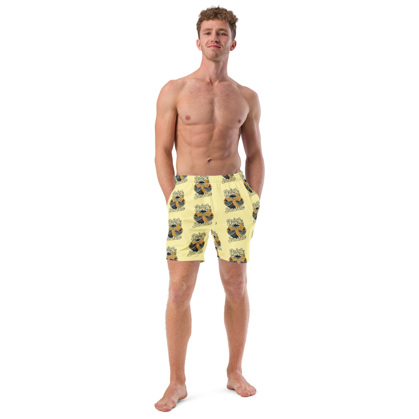 Men's Swim Trunks (Glamourange Mens Swim Trunks By Patterns - 0012 Model)