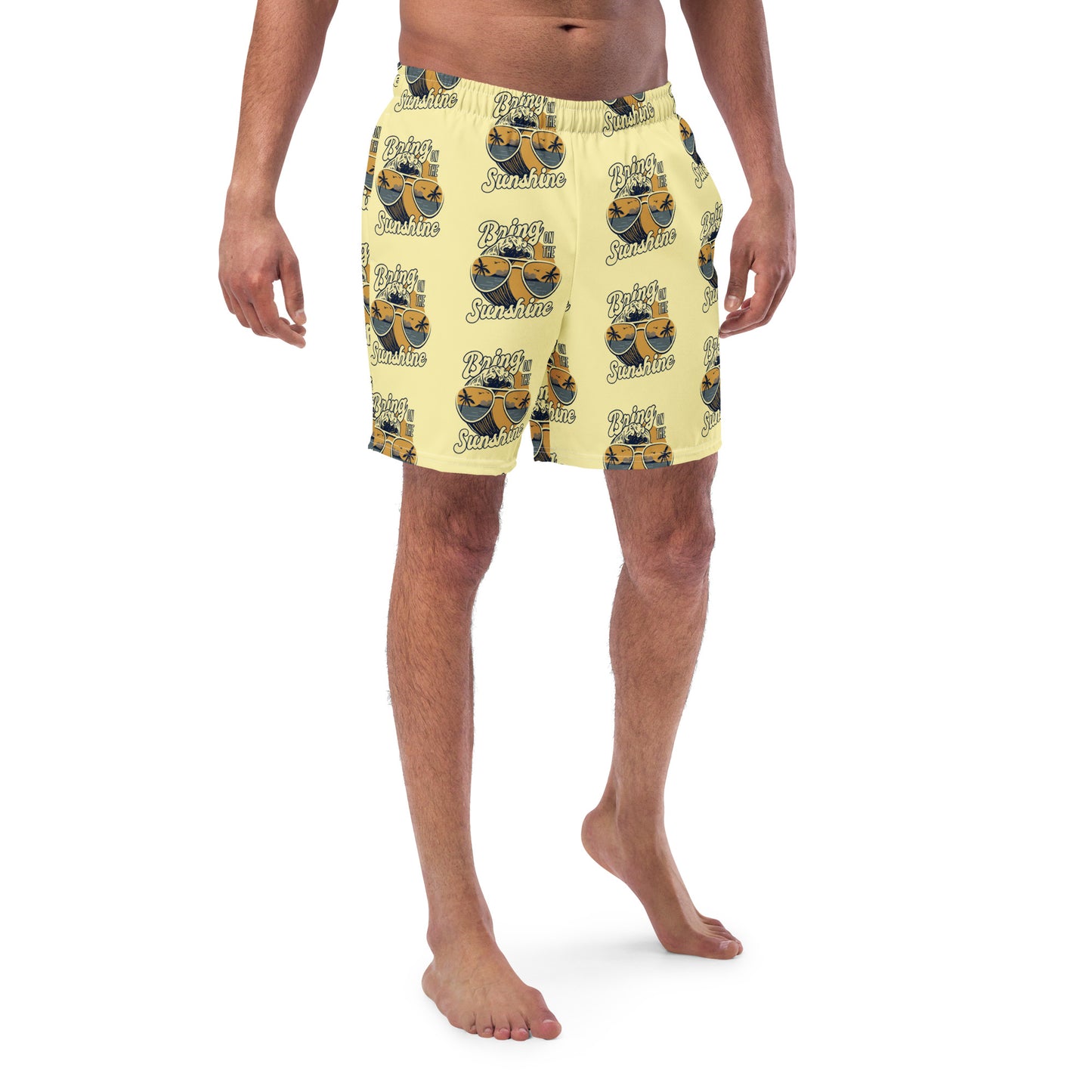 Men's Swim Trunks (Glamourange Mens Swim Trunks By Patterns - 0012 Model)