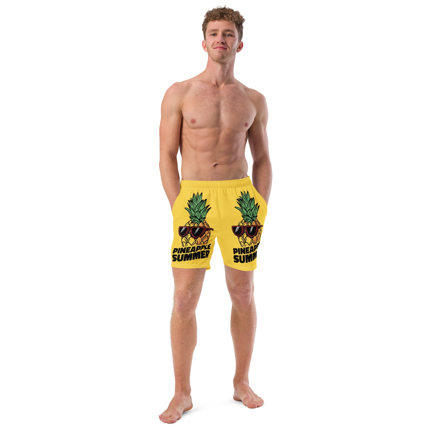 Men's Swim Trunks (Glamourange Mens Swim Trunks By Patterns - 0014 Model)