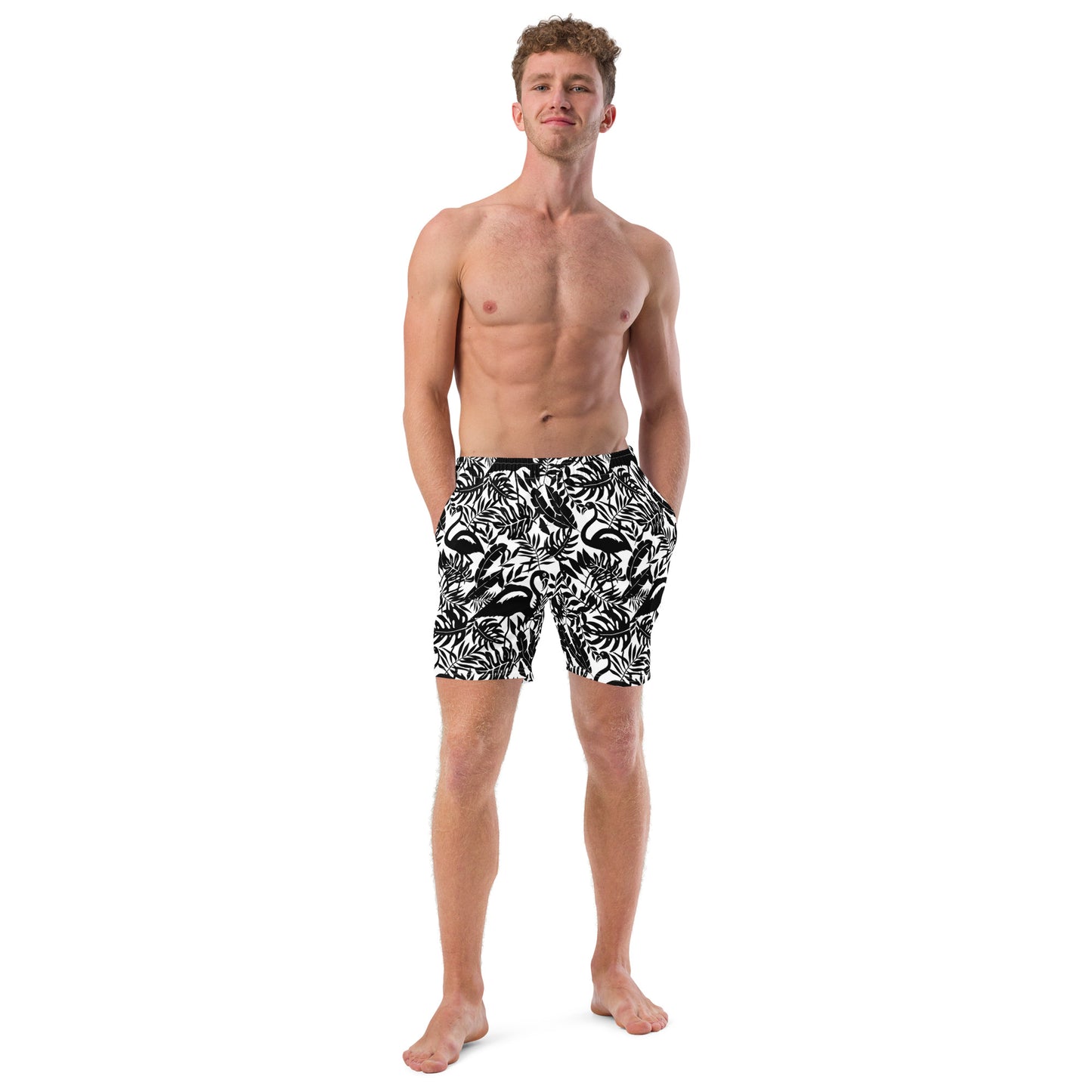 Men's Swim Trunks (Glamourange Mens Swim Trunks By Patterns - 0018 Model)