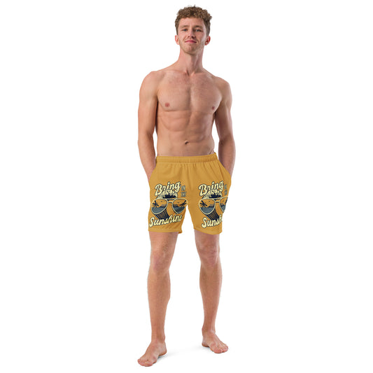 Men's Swim Trunks (Glamourange Mens Swim Trunks By Patterns - 0020 Model)