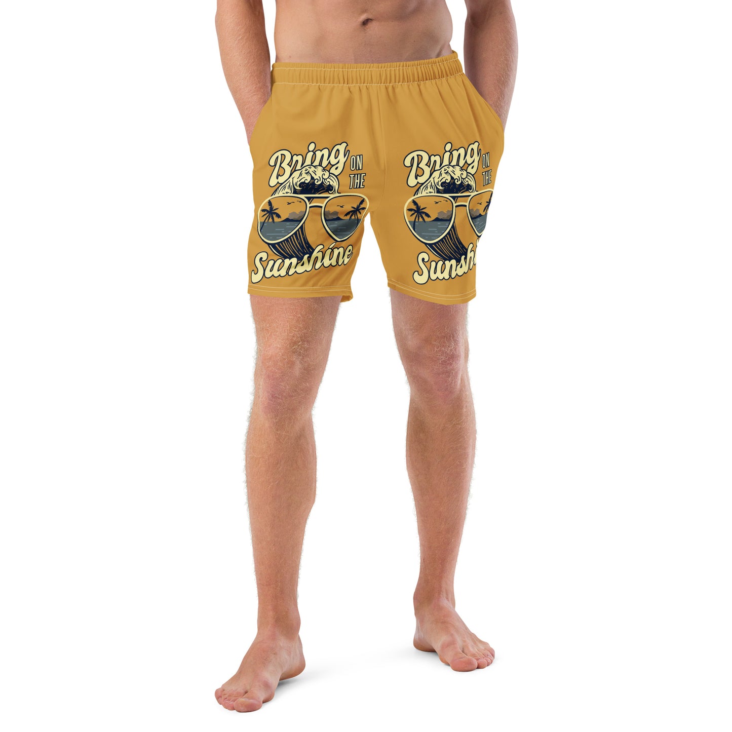 Men's Swim Trunks (Glamourange Mens Swim Trunks By Patterns - 0020 Model)