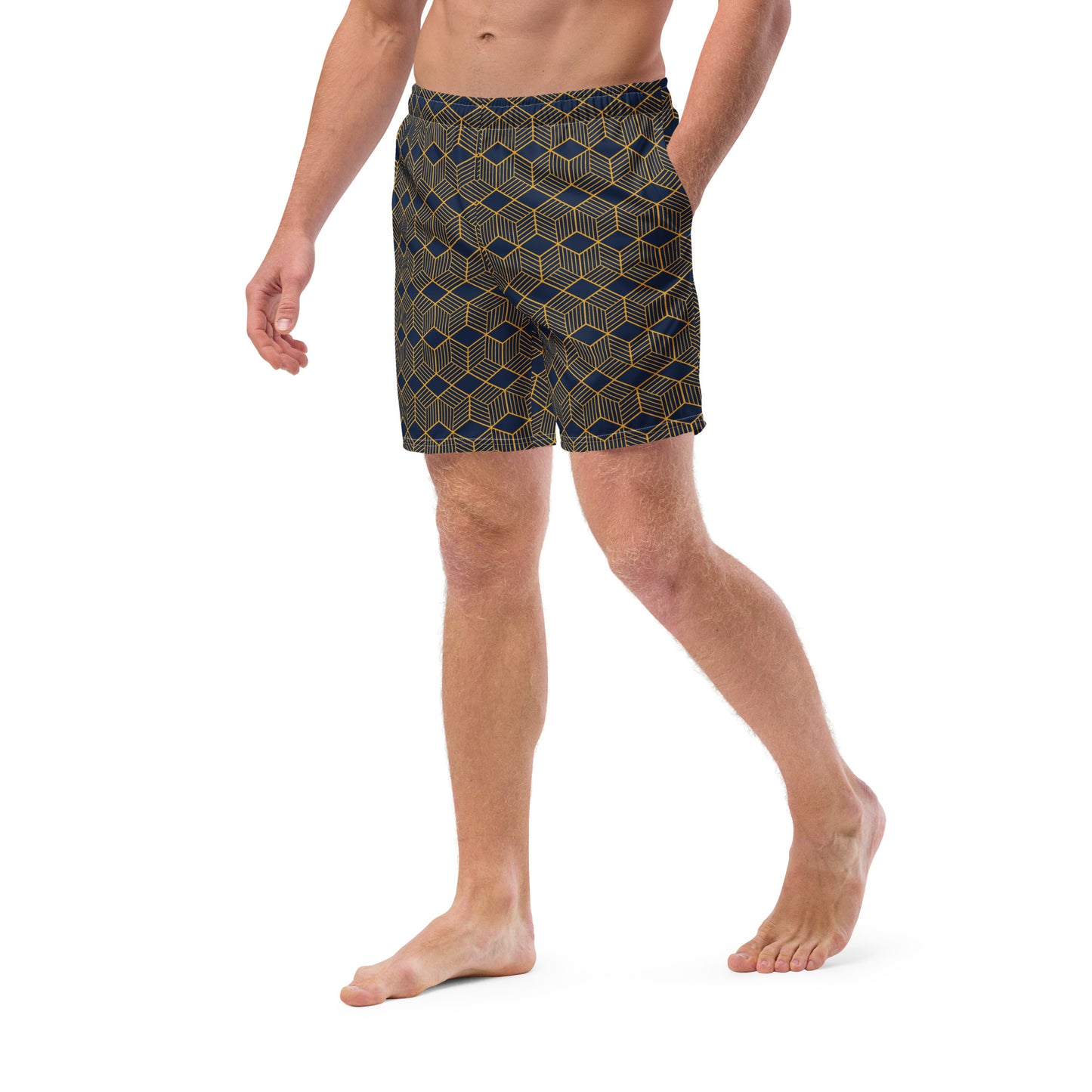 Men's Swim Trunks (Glamourange Mens Swim Trunks By Patterns - 005 Model)