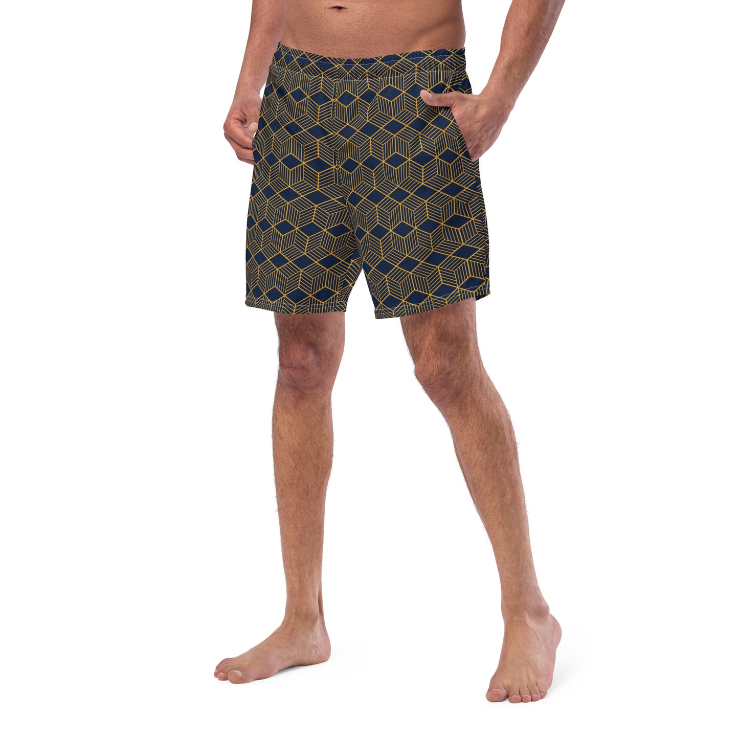 Men's Swim Trunks (Glamourange Mens Swim Trunks By Patterns - 005 Model)