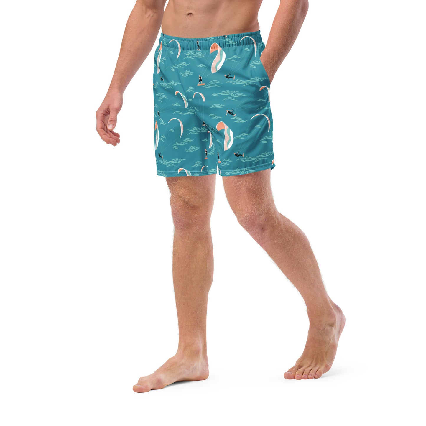 Men's Swim Trunks (Glamourange Mens Swim Trunks By Patterns - 006 Model)