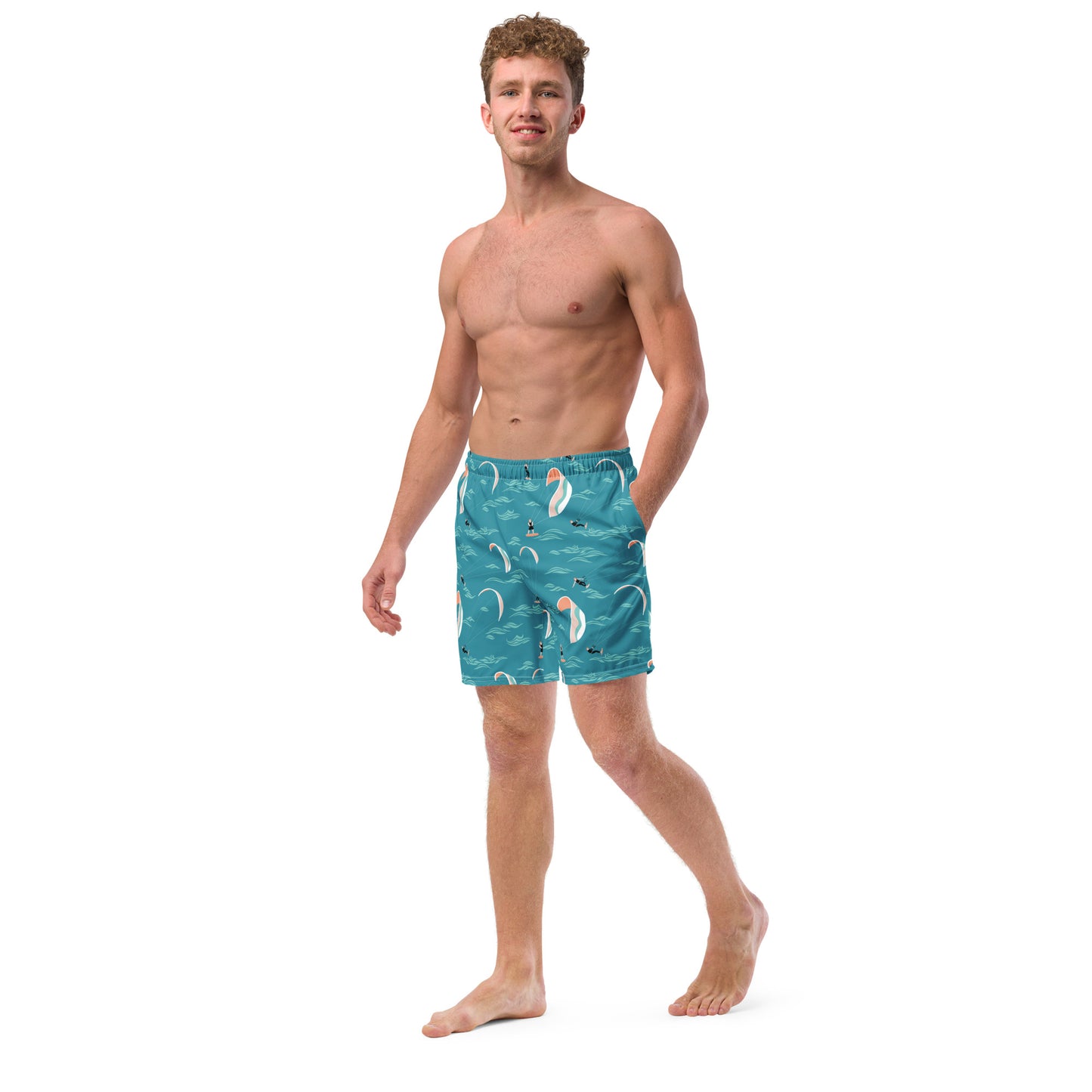 Men's Swim Trunks (Glamourange Mens Swim Trunks By Patterns - 006 Model)