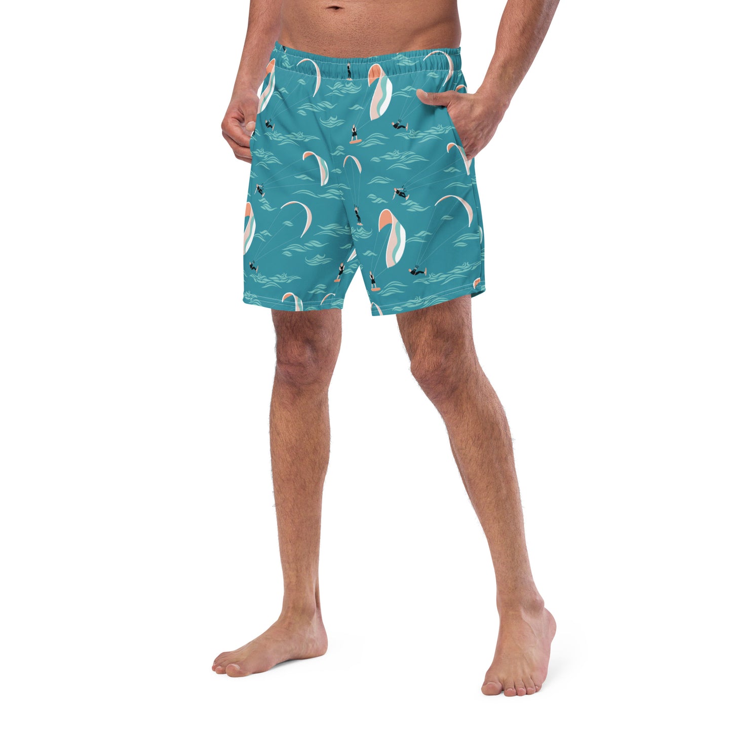 Men's Swim Trunks (Glamourange Mens Swim Trunks By Patterns - 006 Model)