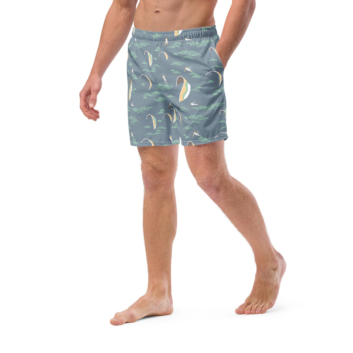 Men's Swim Trunks (Glamourange Mens Swim Trunks By Patterns - 007 Model)