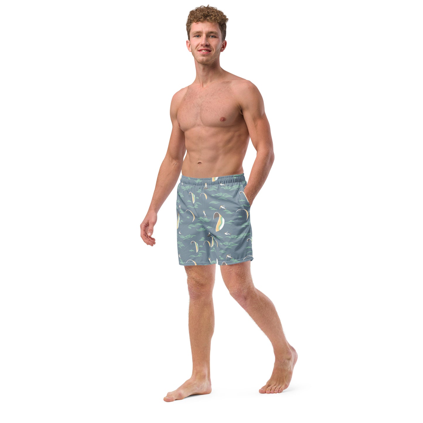 Men's Swim Trunks (Glamourange Mens Swim Trunks By Patterns - 007 Model)