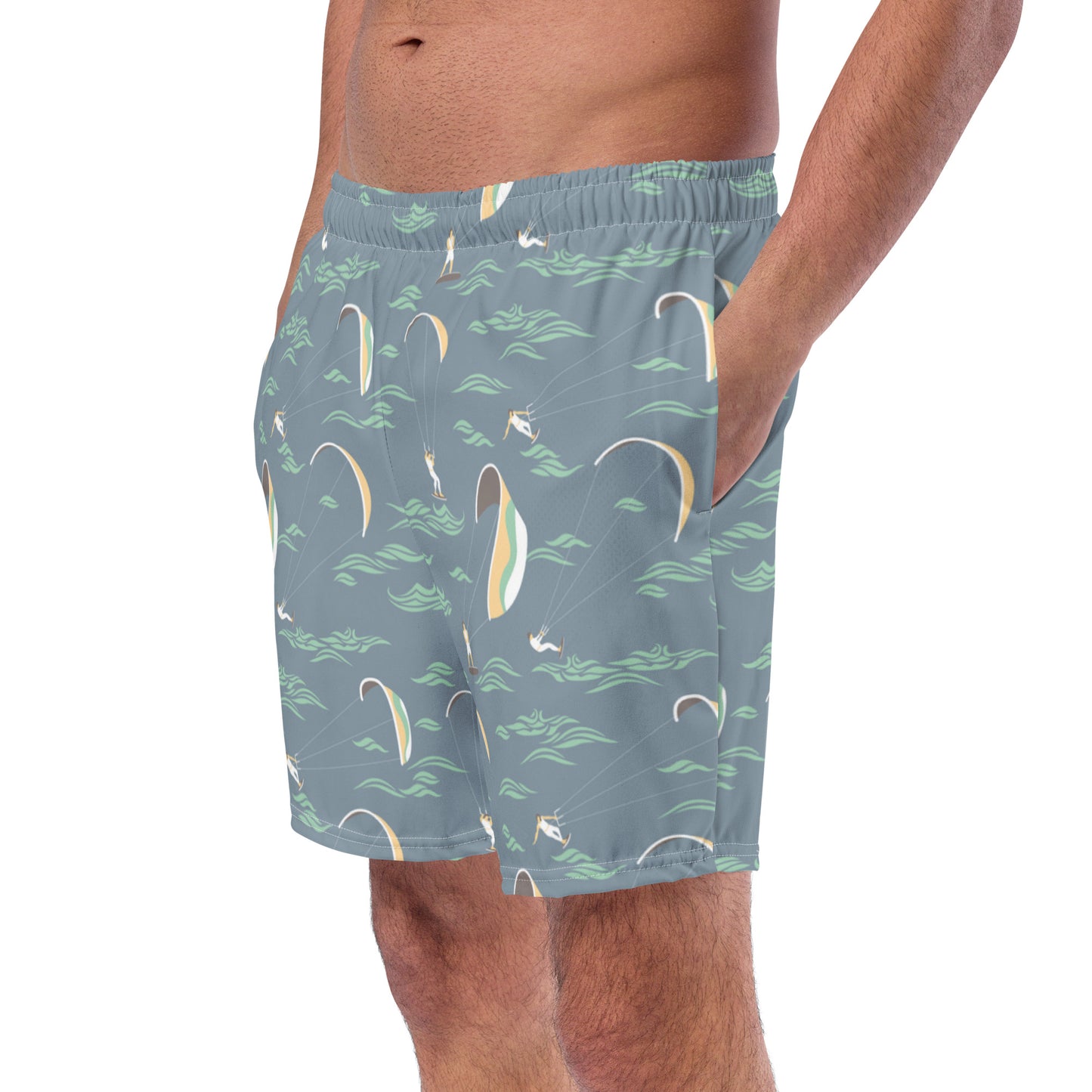 Men's Swim Trunks (Glamourange Mens Swim Trunks By Patterns - 007 Model)