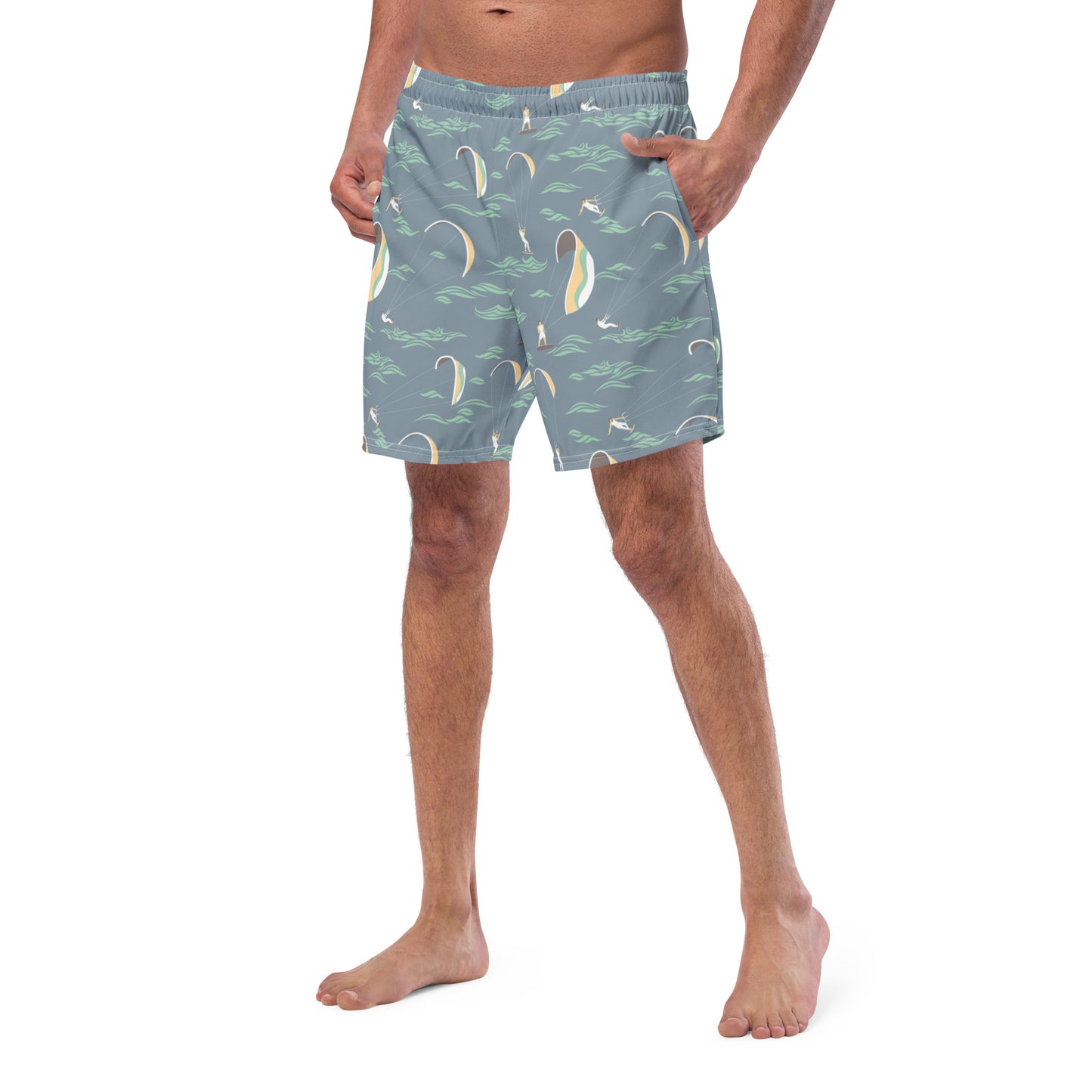 Men's Swim Trunks (Glamourange Mens Swim Trunks By Patterns - 007 Model)