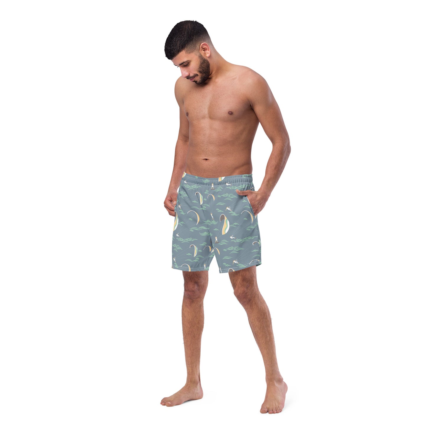 Men's Swim Trunks (Glamourange Mens Swim Trunks By Patterns - 007 Model)